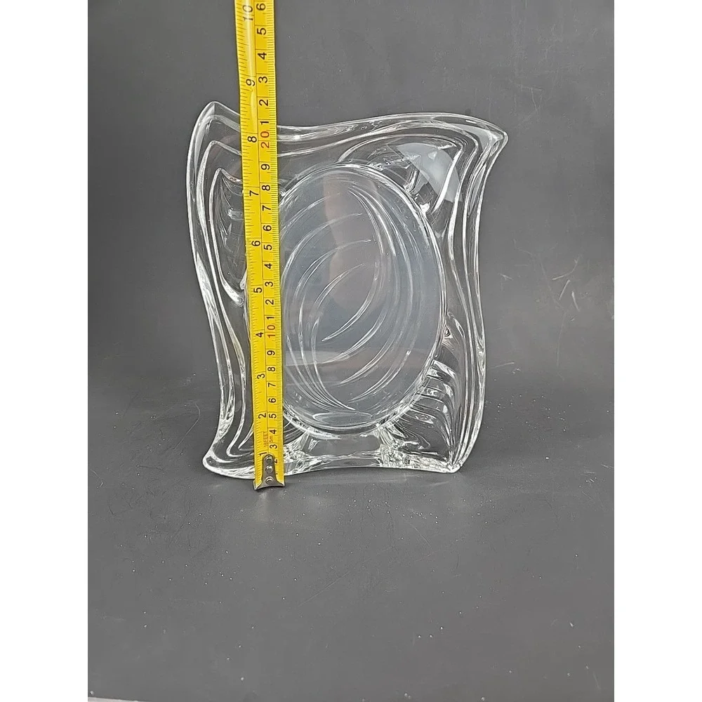 Mikasa Emotion Clear Crystal Photo Frame Wavy Design For Oval 4.5x6